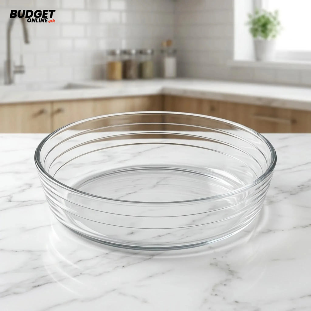 Delisoga 9-Inch Round Glass Dish