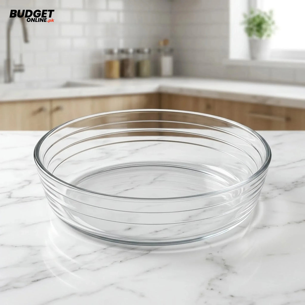 Delisoga 9-Inch Round Glass Dish