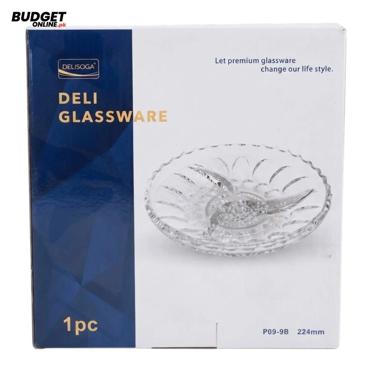 Decorative Glass Dry Fruit Dish