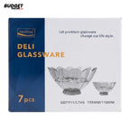 Delisoga 7-Piece Glass Fruit Set