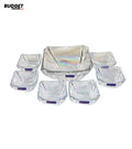 Iridescent Glass Fruit Bowl Set 7-Piece