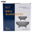 Deli Glass Fruit Bowl Set 7-Piece