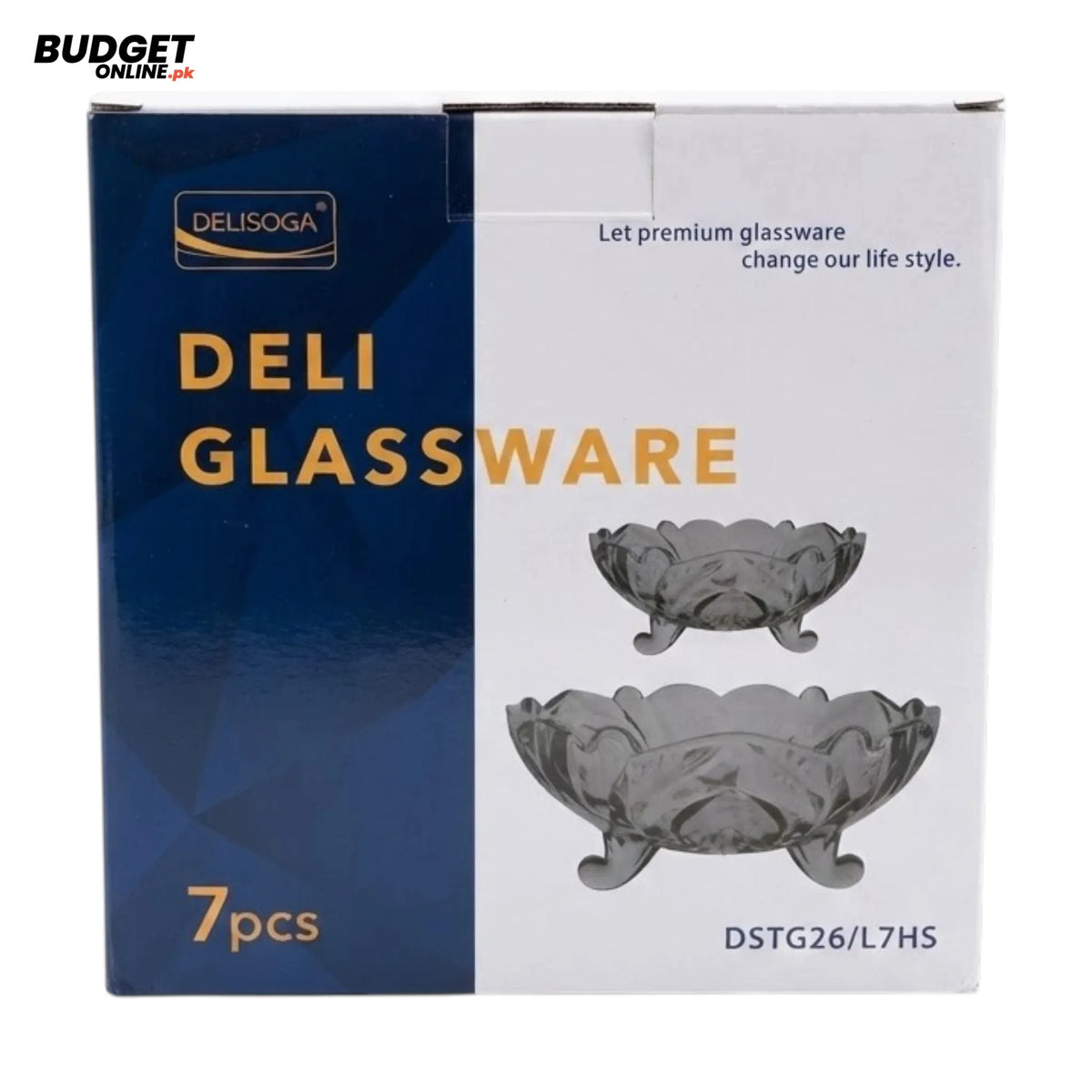 Deli Glass Fruit Bowl Set 7-Piece