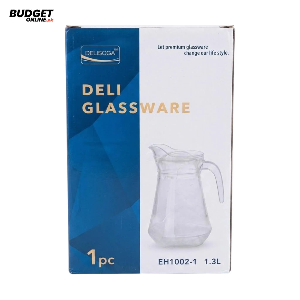 Delisoga Glass Water Jug 1.3L