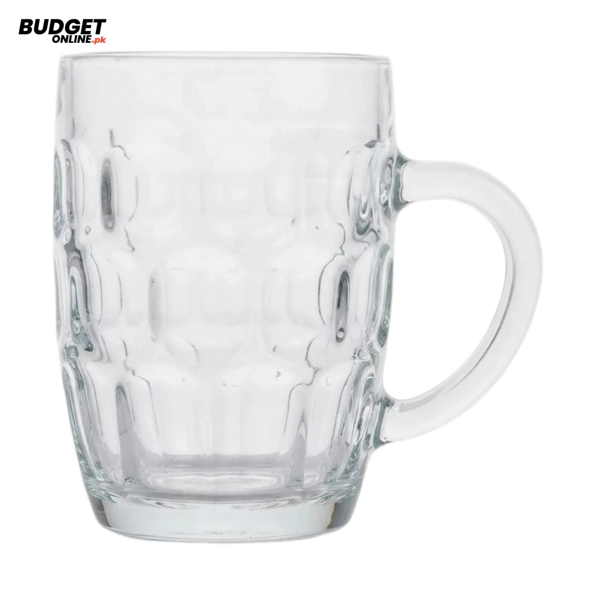 Clear Textured Glass Mug