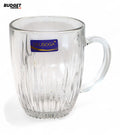 Clear Ribbed Glass Mug