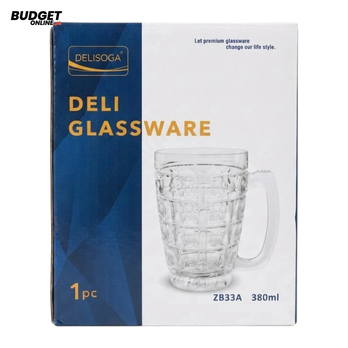 Deli Glass Mug 380ml
