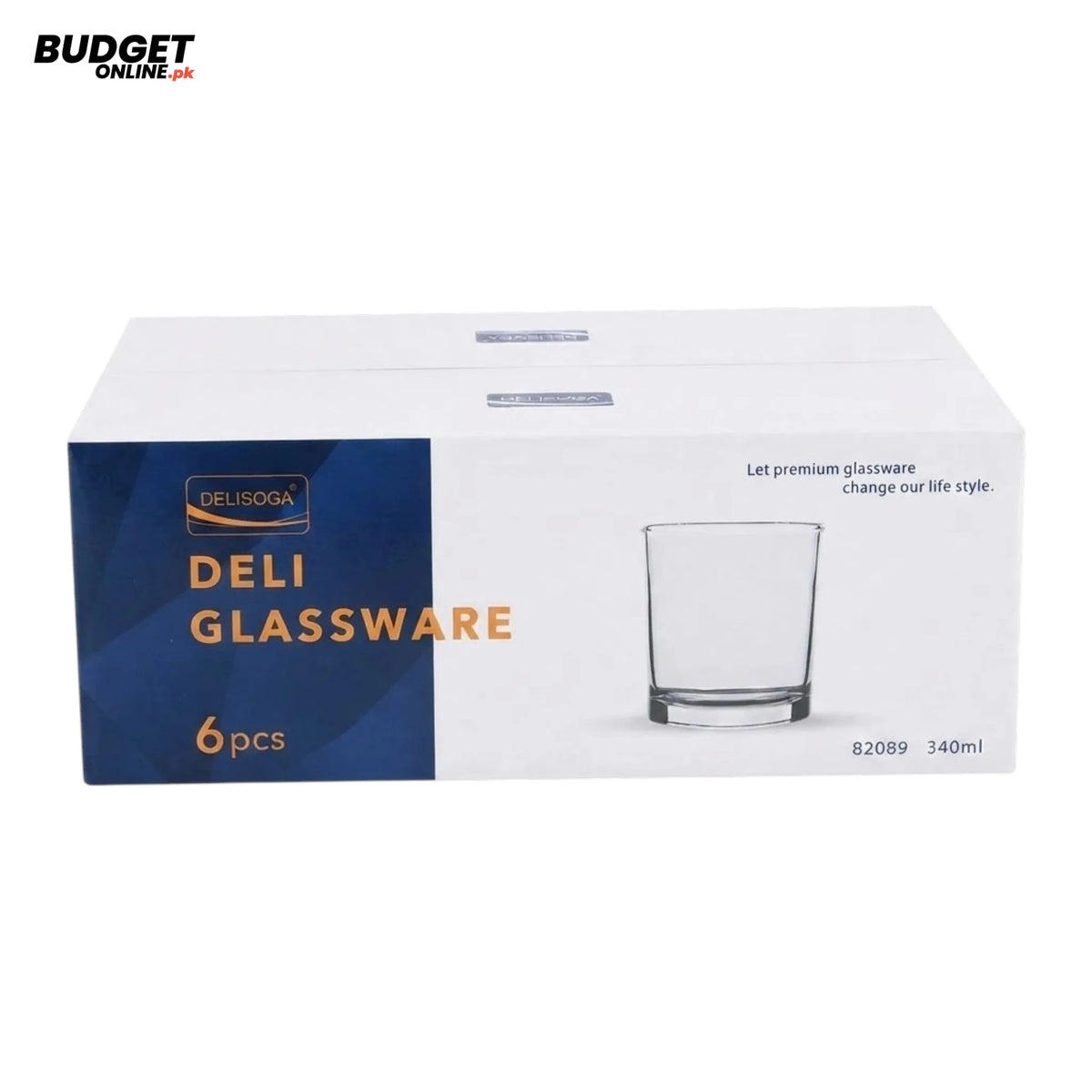Delisoga Deli Glass Tumblers, 6-Piece Set