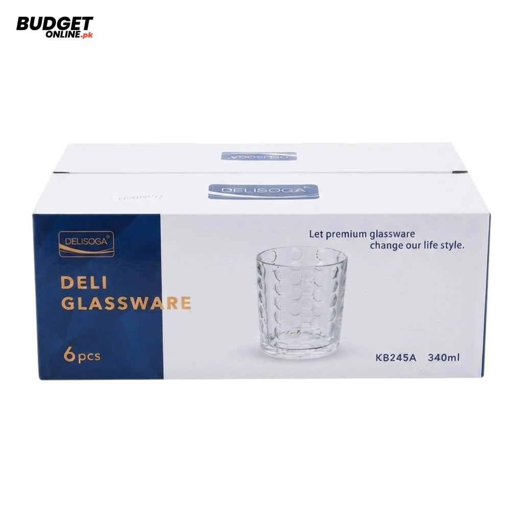 Deli Glass Tumbler Set – 6 Pieces