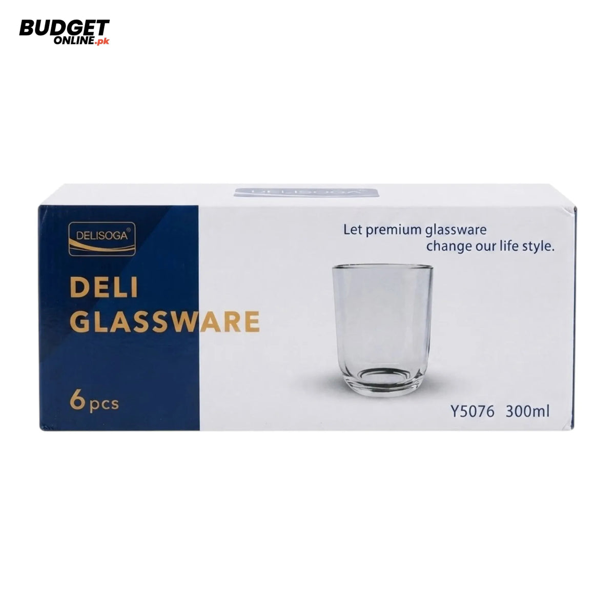 Delisoga Deli Glass Tumblers, 6-Piece Set