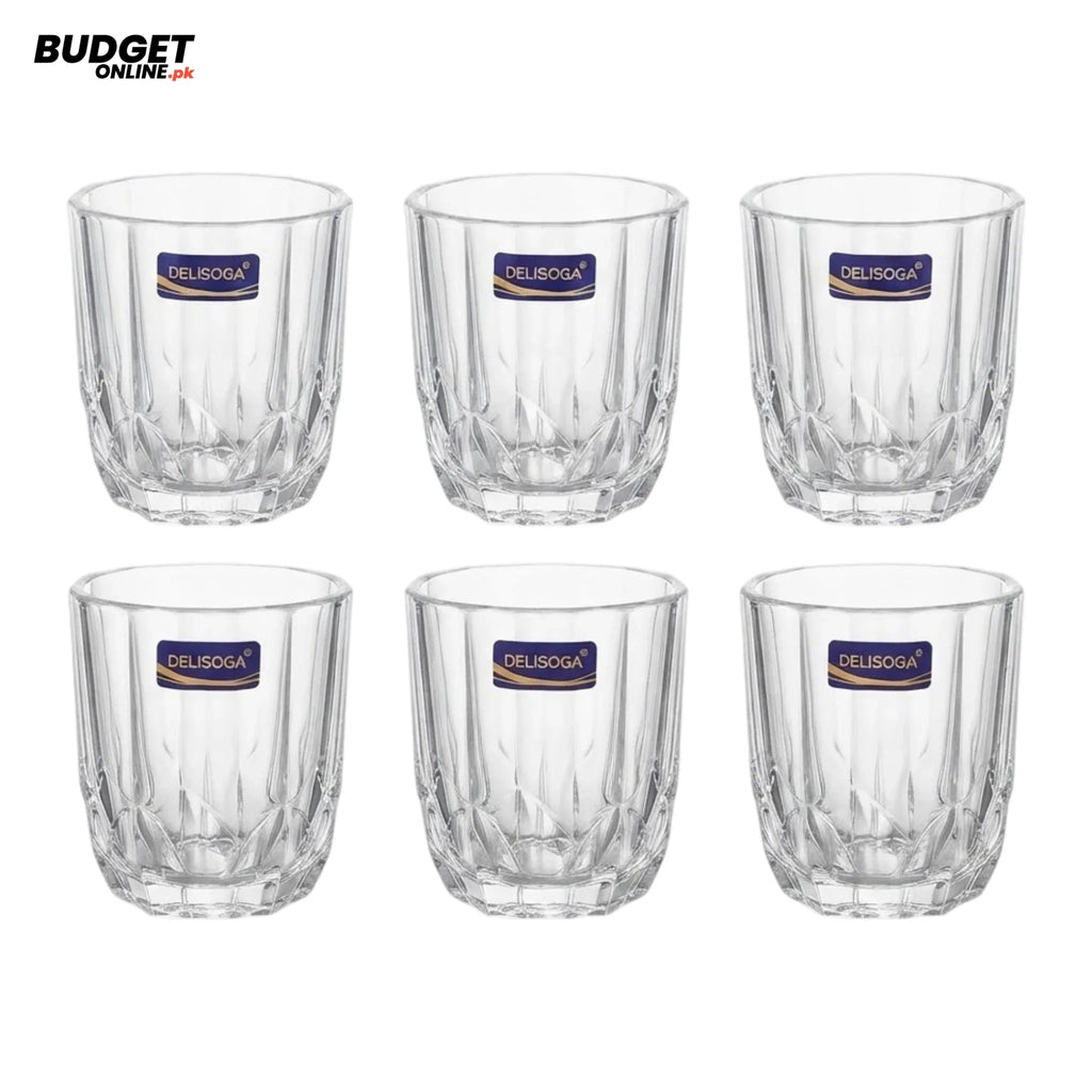 Delisoga 6-Piece Glass Tumbler Set