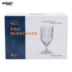 Deli Glassware 6-Piece Wine Glass Set