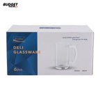 Deli Ribbed Glass Mug 400ml