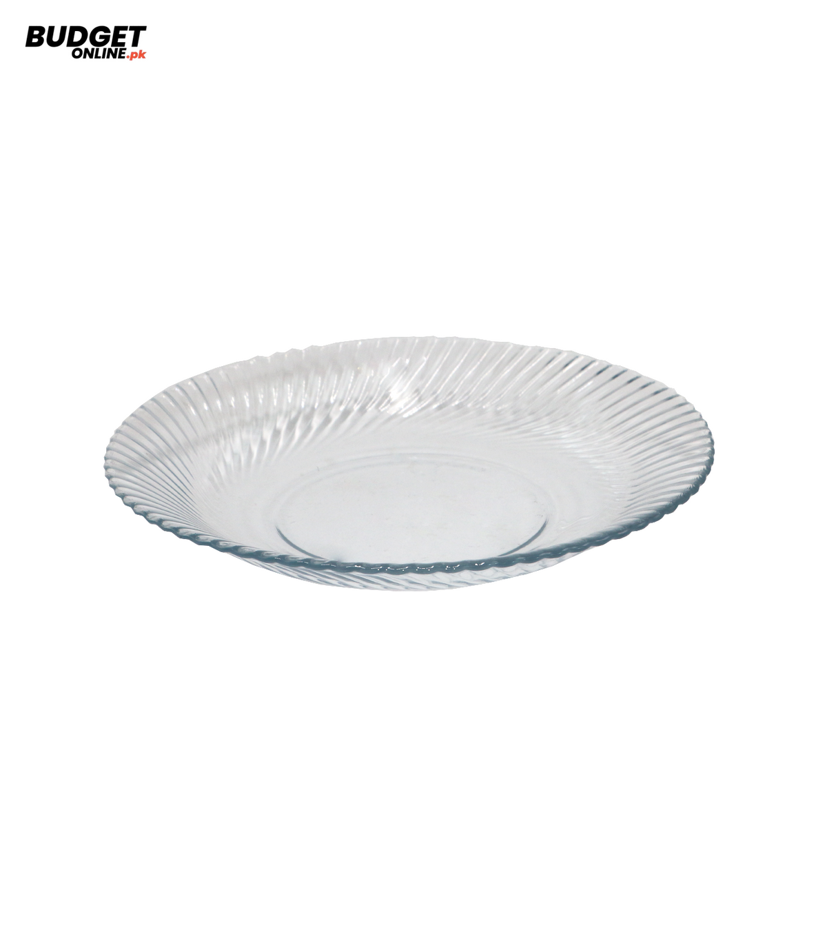 Diamond Pattern Glass Soup Plate