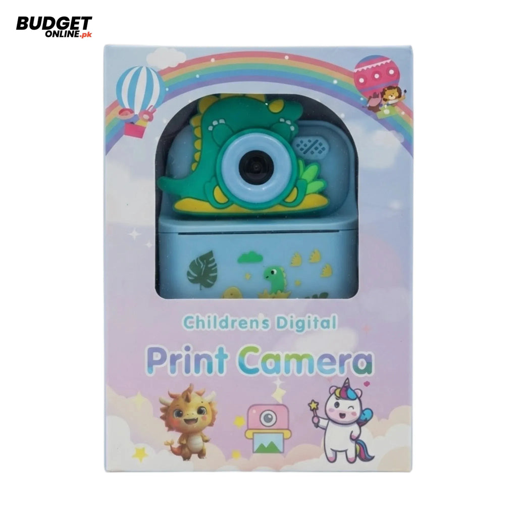 Kids Digital Print Camera With Dinosaur Design