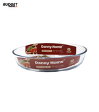 2.4L Oval Glass Baking Dish