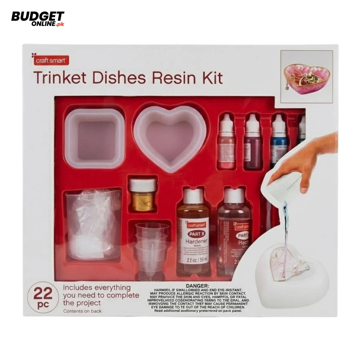 Trinket Dishes Resin Kit 22-Piece
