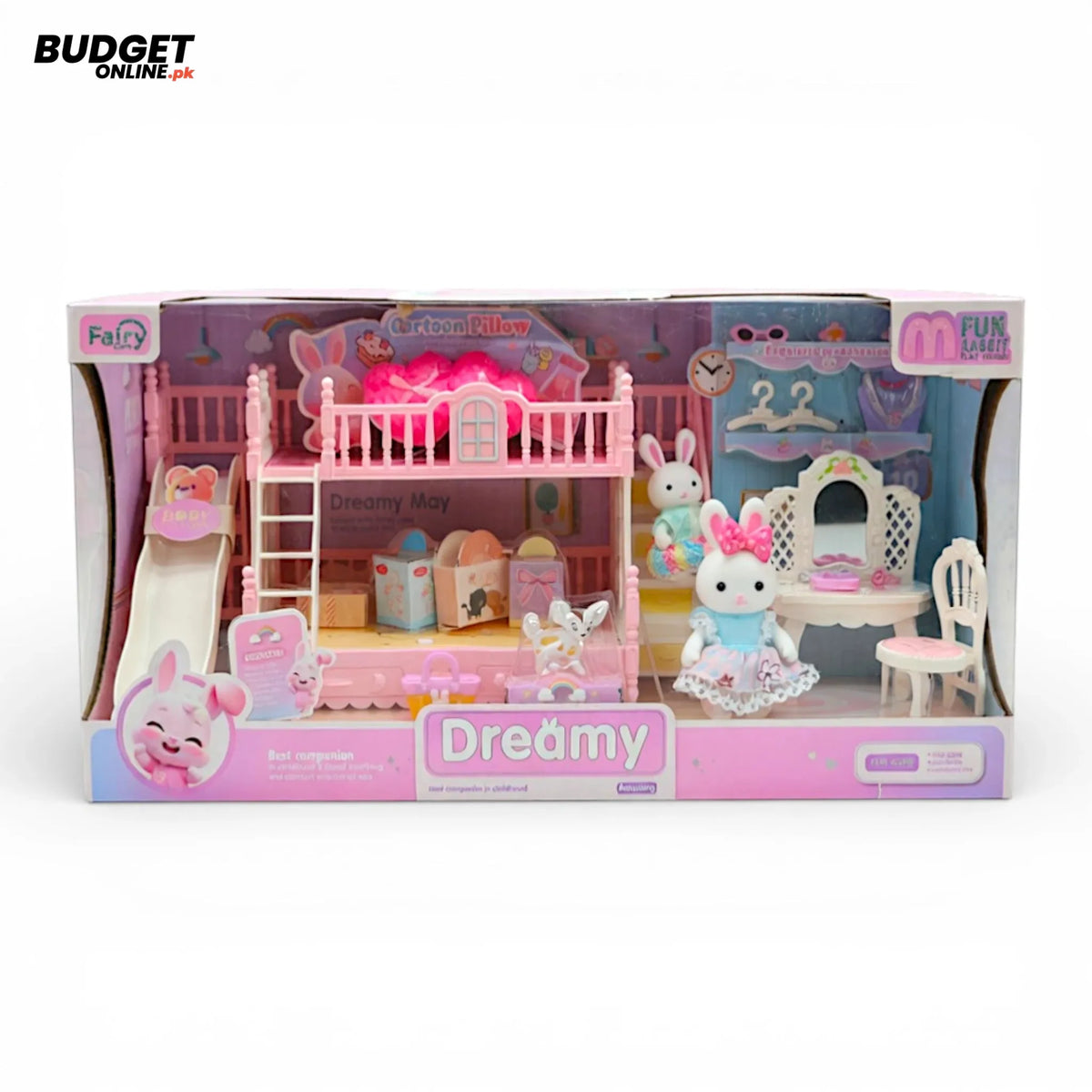 Dreamy Rabbit Doll House Play Set