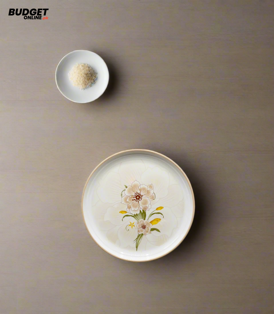 10-Inch Floral Rice Plate