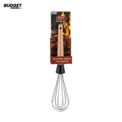 Wooden Handle Egg Beater 11 Inch
