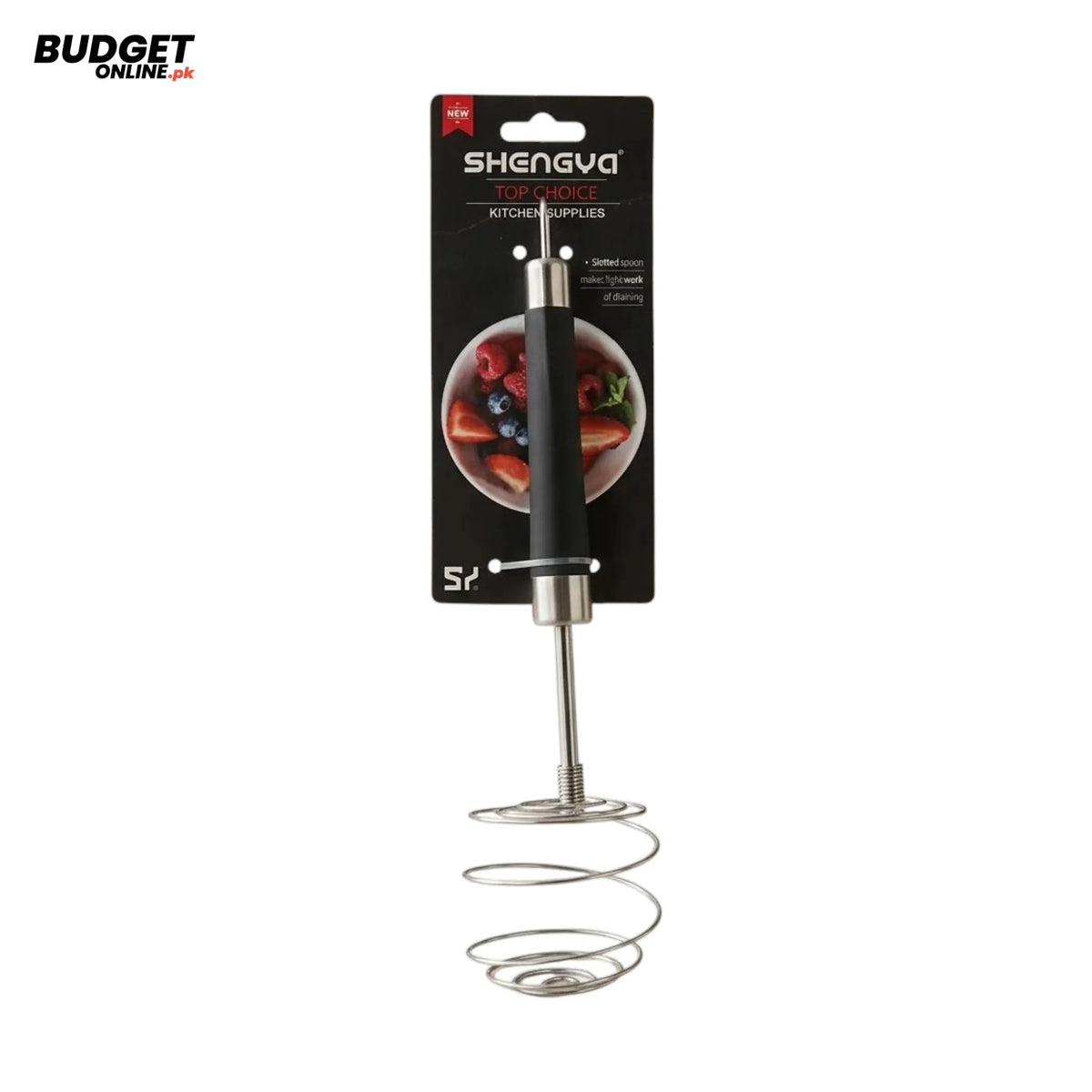 Manual Egg Beater With Black Handle