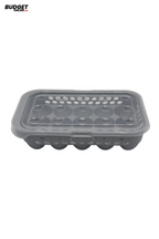 15-Compartment Plastic Egg Storage Tray With Lid