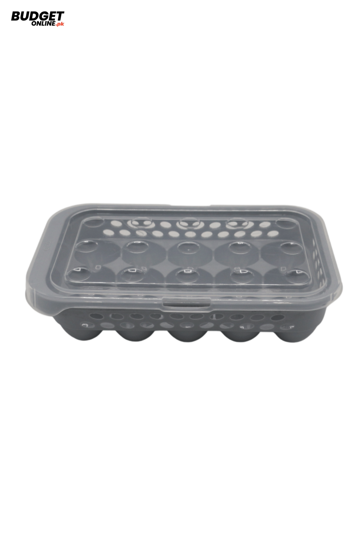 15-Compartment Plastic Egg Storage Tray With Lid