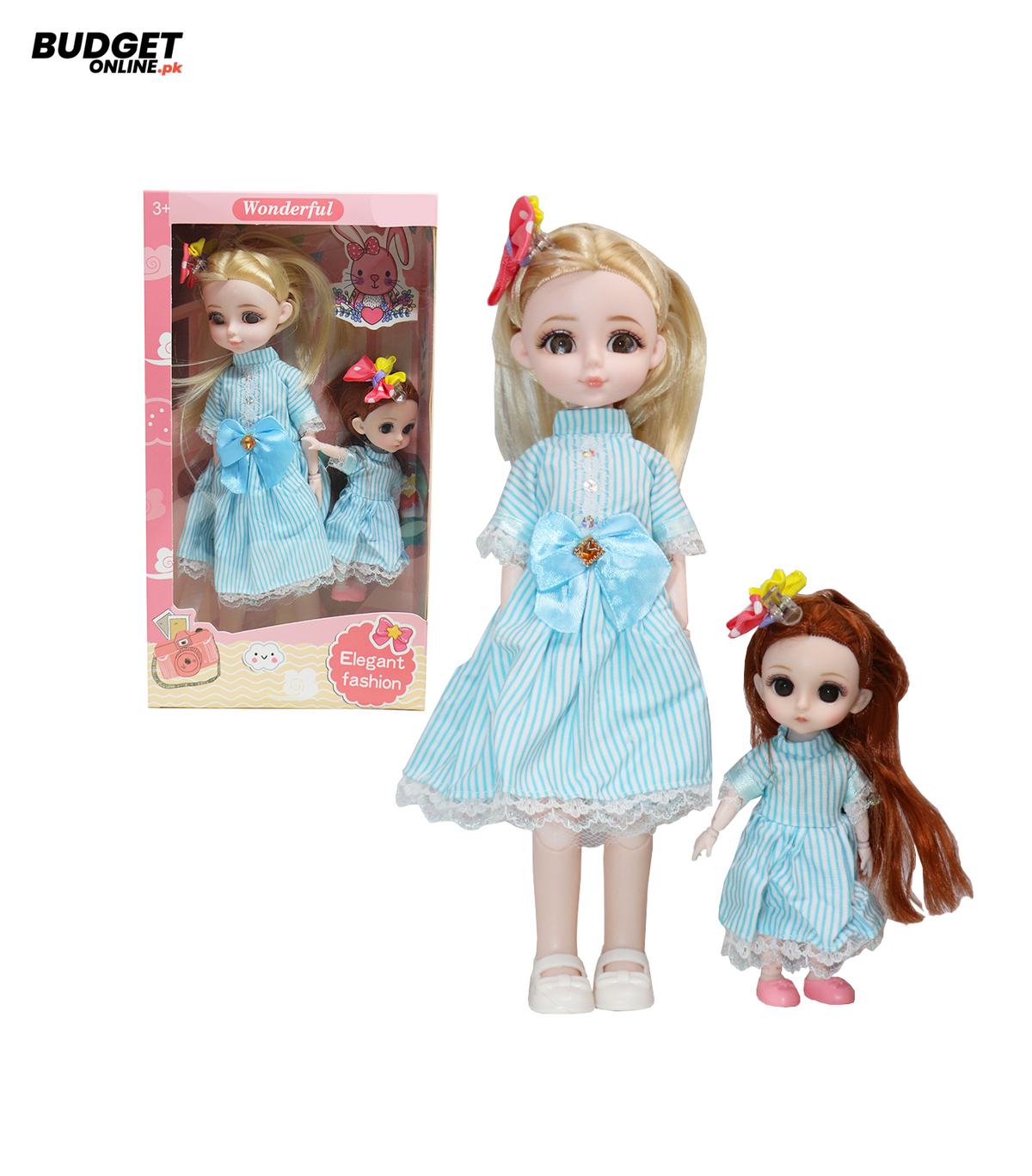 Elegant Fashion Doll Set - 2 Piece