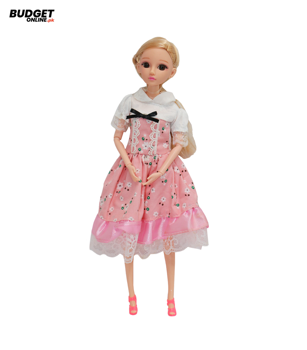 12-Inch Fashion Doll In Pink Dress