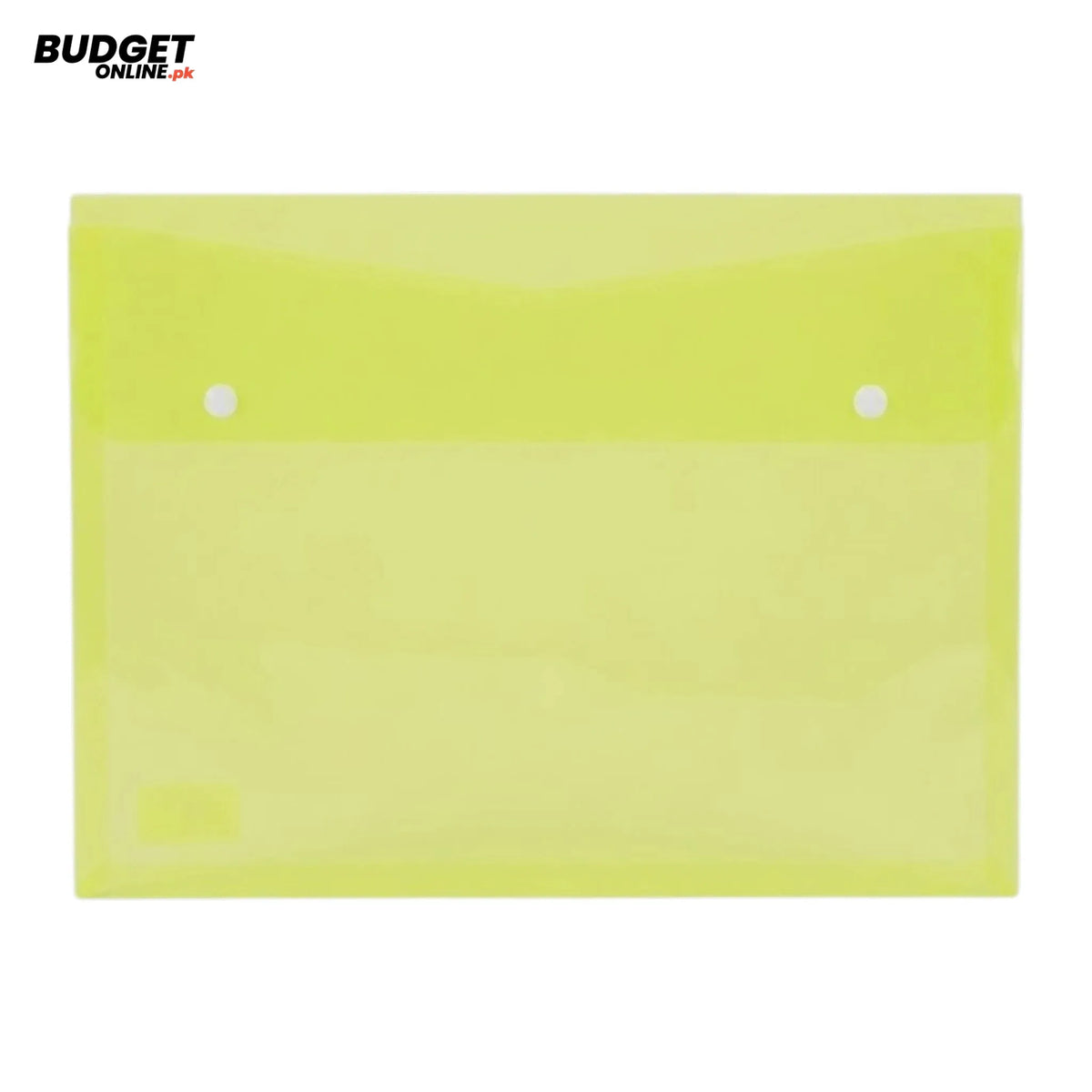 Translucent Button File Document Pouch