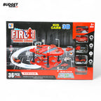 Fire Rescue 3D Parking Garage Track Set