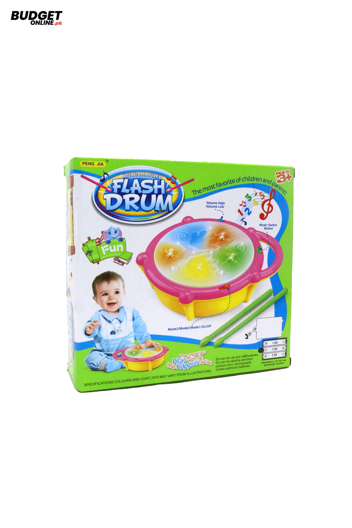 Musical Flash Drum With Lights
