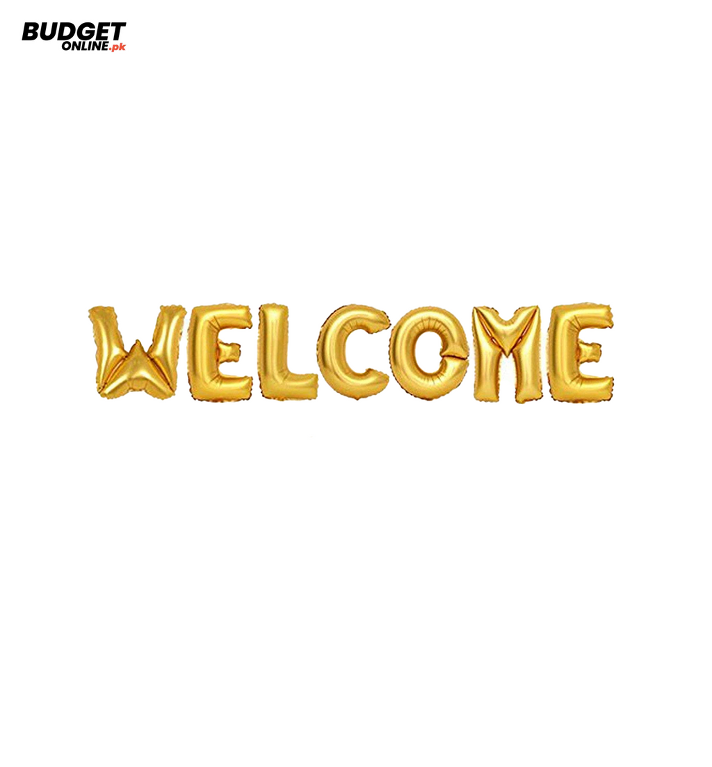 Welcome Foil Letter Balloons