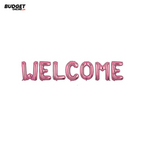 Welcome Foil Letter Balloons