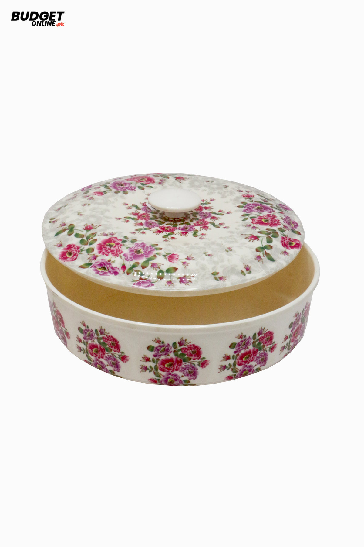 Floral Printed Food Bowl With Lid
