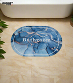 Oval Bathroom Foot Mat 38 x 58 cm