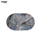 Oval Bathroom Foot Mat 38 x 58 cm
