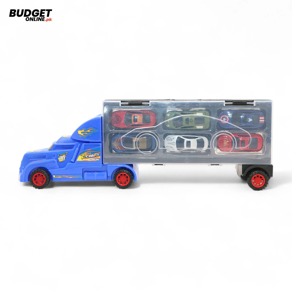 Avengers Friction Truck With 6 Cars