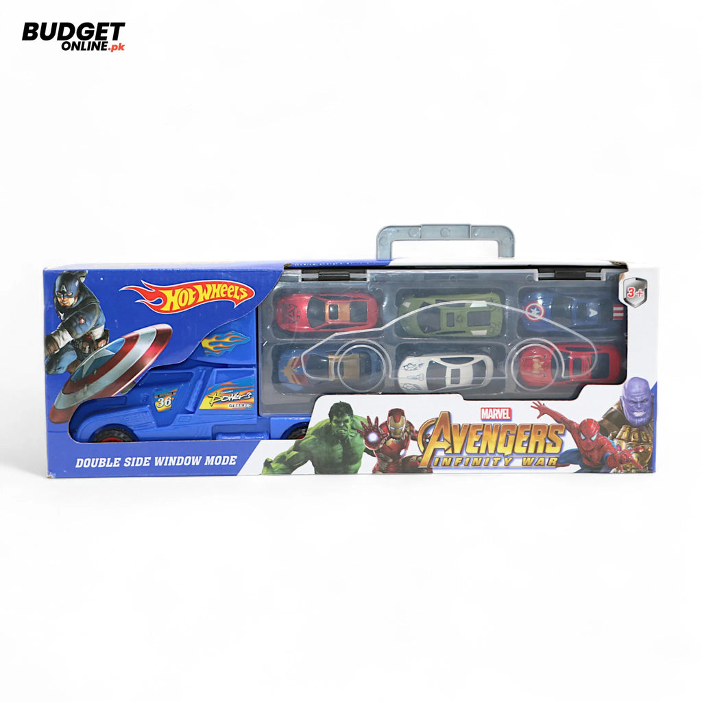 Avengers Friction Truck With 6 Cars