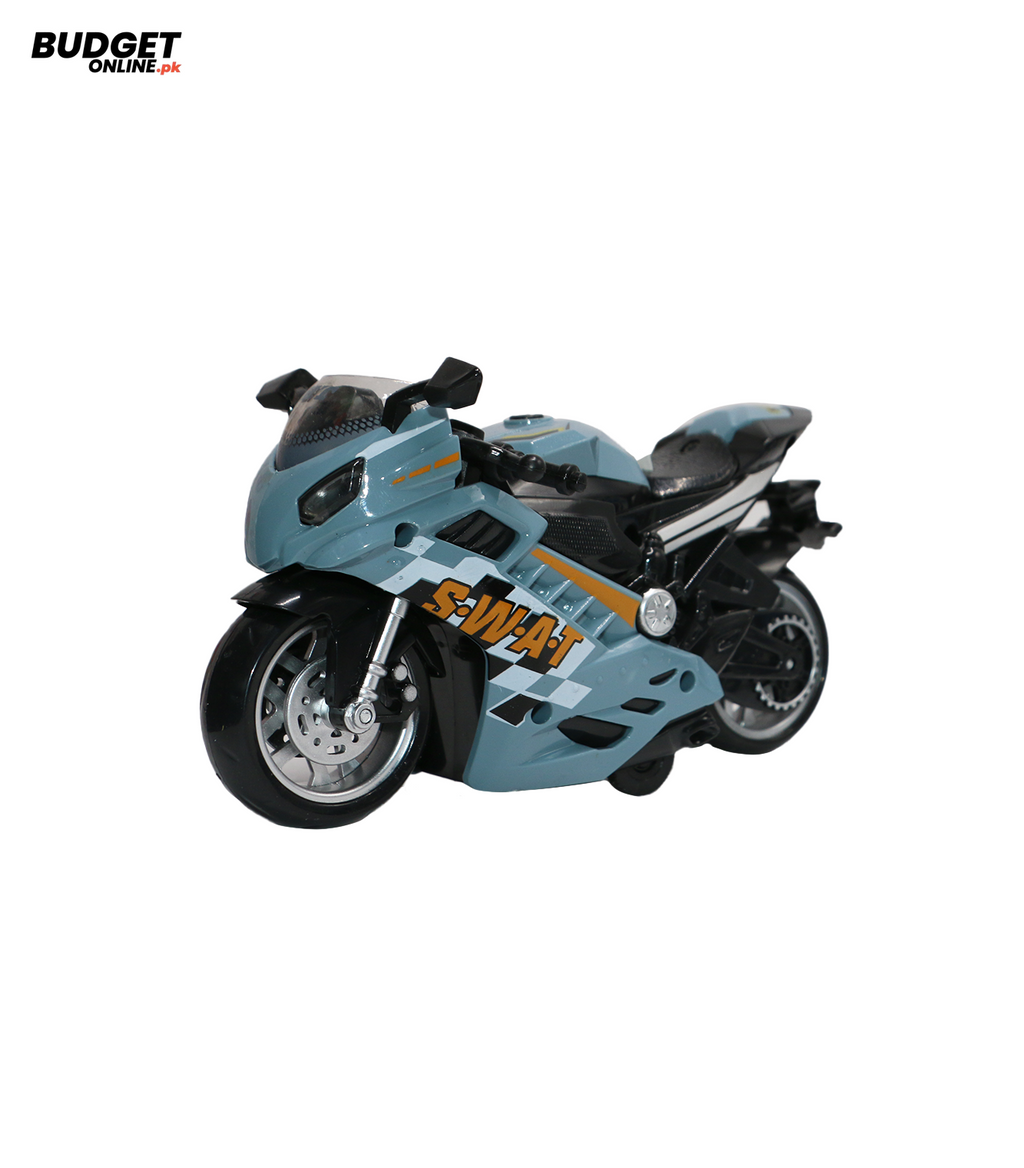 Friction Motorcycle Toy With Lights & Music