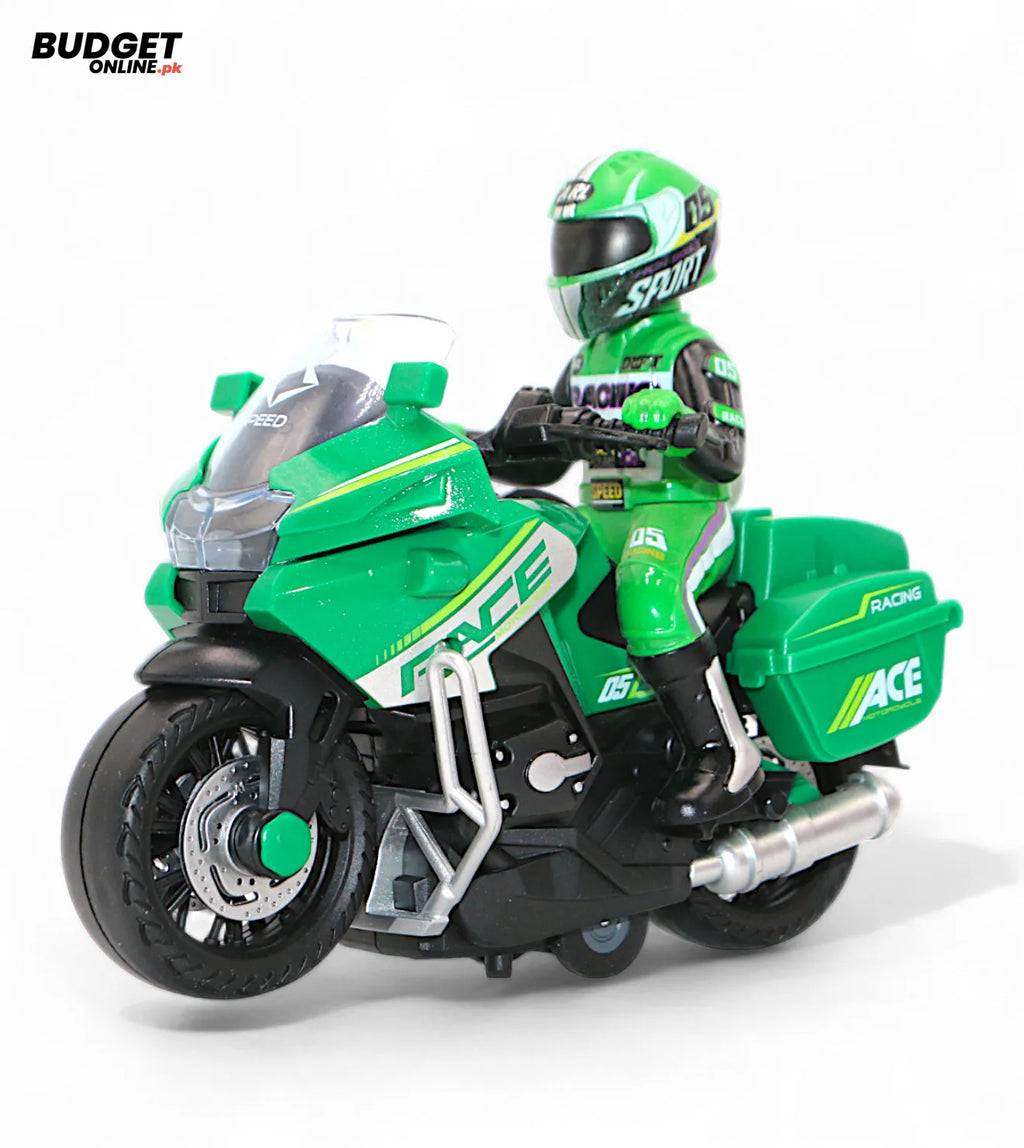 Friction Motorcycle Toy With Music & Lights