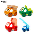 Friction-Powered Toy Car Set, 4 Pieces