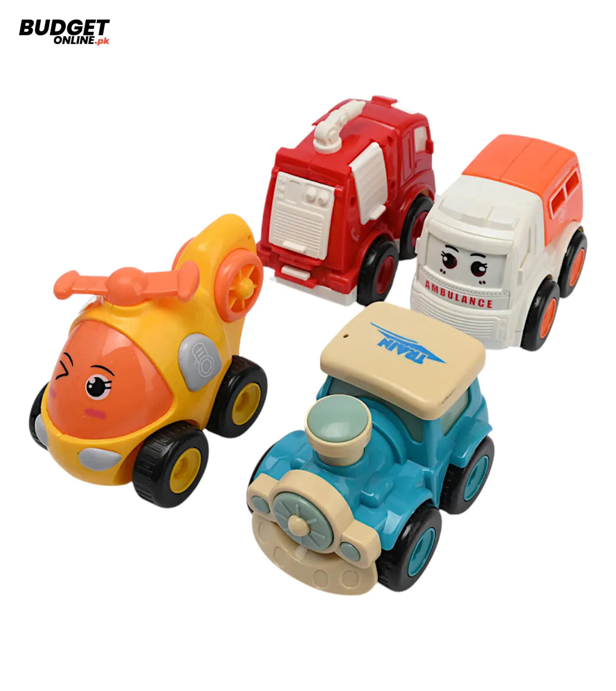 4-Piece Friction Toy Car Set