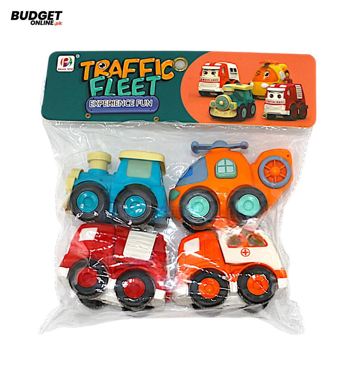 4-Piece Friction Toy Car Set