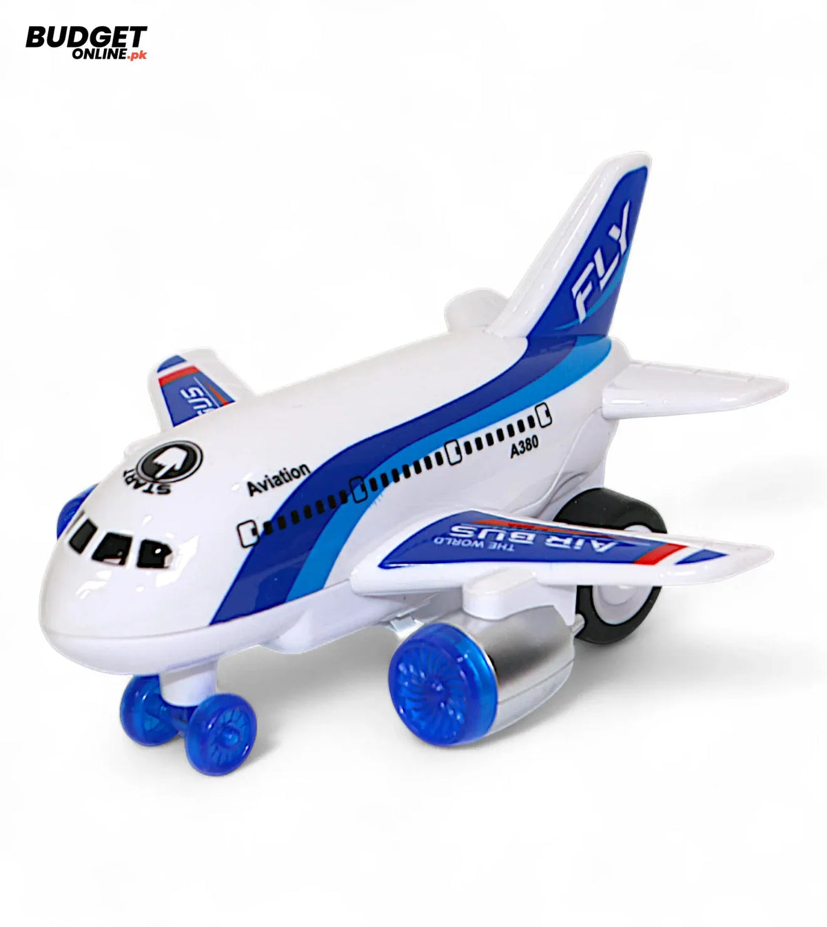 Friction-Powered Airplane Toy With Music And Lights