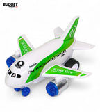 Friction-Powered Airplane Toy With Music And Lights
