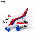Friction-Powered Airplane Toy With Music And Lights