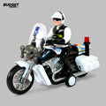 Friction Police Motorcycle With Lights And Music