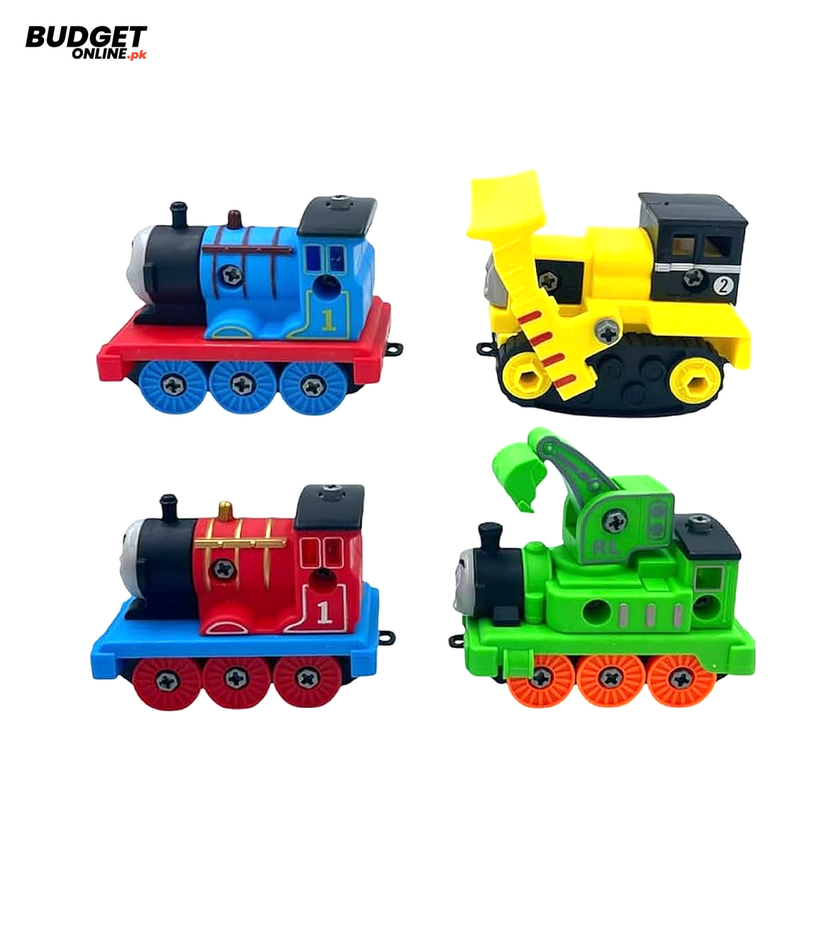 4-Piece Friction Train Toy Set