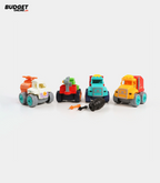 Friction-Powered Farm Truck Set of 4